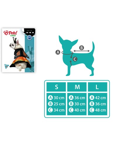 Large Dog Butterfly Costume - Fun Dress-Up Accessory
